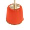 Manhattan Comfort Round End Table 1.0 and End Table 2.0 Set of 2, 18.43 in L, Stainless Steel, Orange 2-AT03-OR - alternate 5